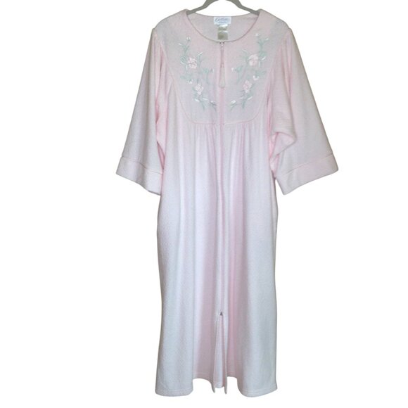 Collette Woman by Miss Elaine Robe Housecoat Pink 2X - Picture 1 of 5